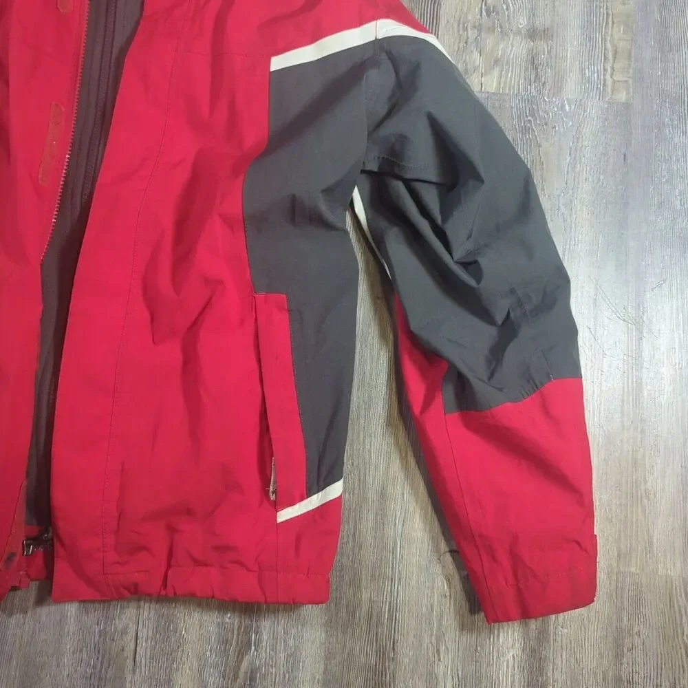 North Face Jacket Boys Large Long Sleeve Full Zip Pockets Hooded 14-16 HyVent